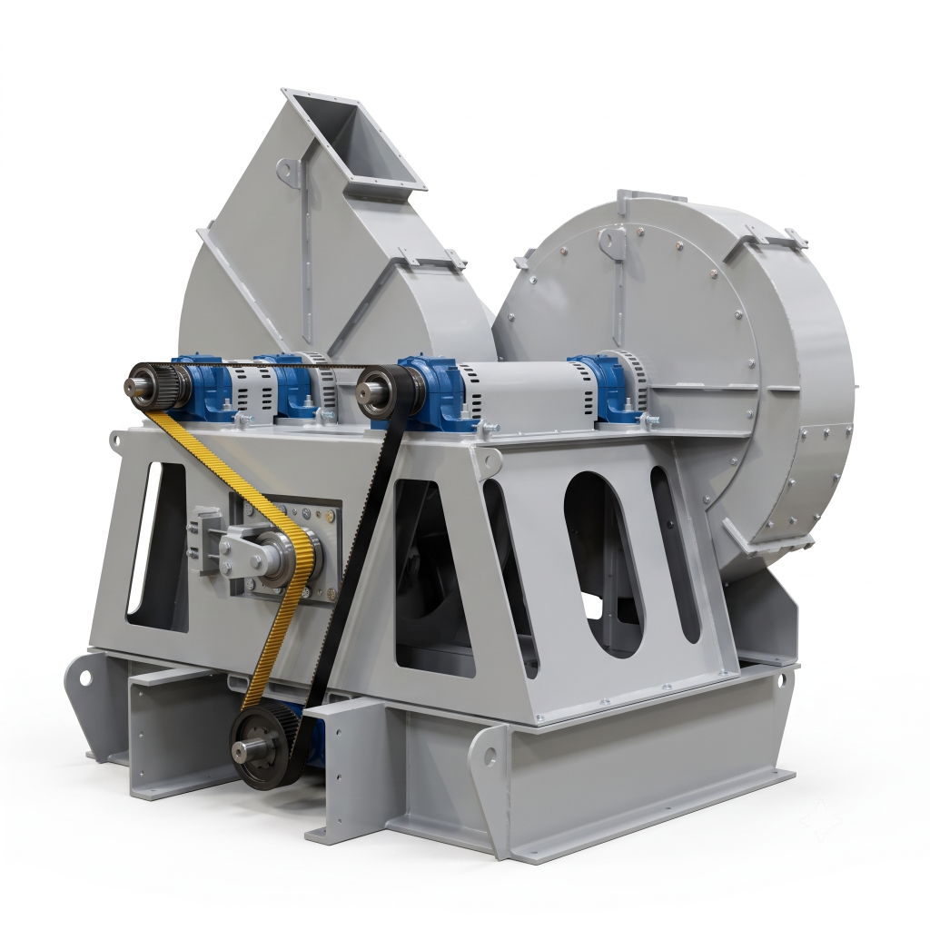 2 stage belt driven fan with 45outlet